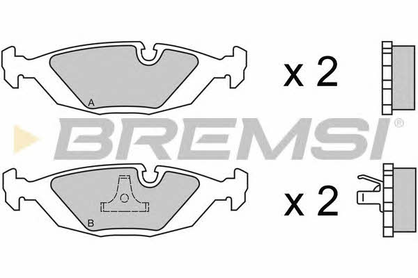 Bremsi BP2236 Brake Pad Set, disc brake BP2236