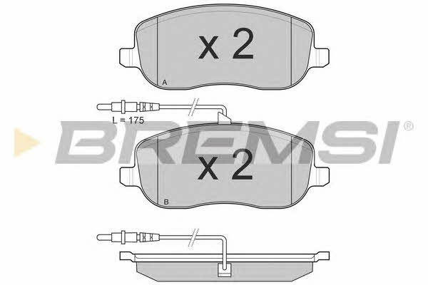Bremsi BP3028 Brake Pad Set, disc brake BP3028