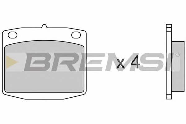 Bremsi BP2173 Brake Pad Set, disc brake BP2173