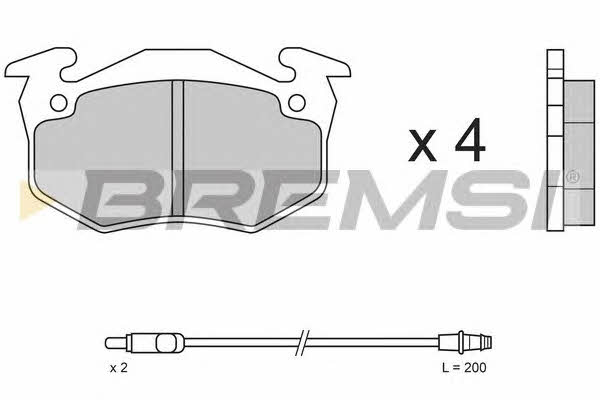 Bremsi BP2334 Brake Pad Set, disc brake BP2334