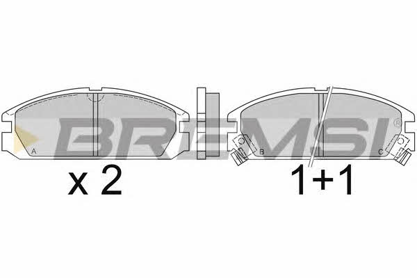 Bremsi BP2349 Brake Pad Set, disc brake BP2349