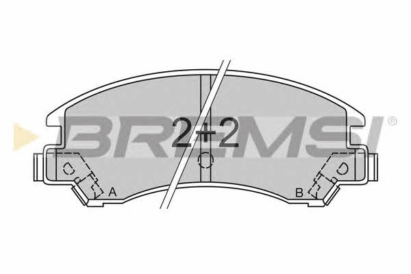 Bremsi BP2358 Brake Pad Set, disc brake BP2358
