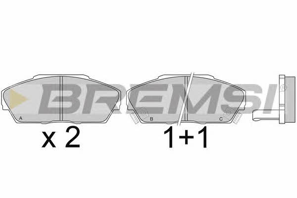 Bremsi BP2371 Brake Pad Set, disc brake BP2371