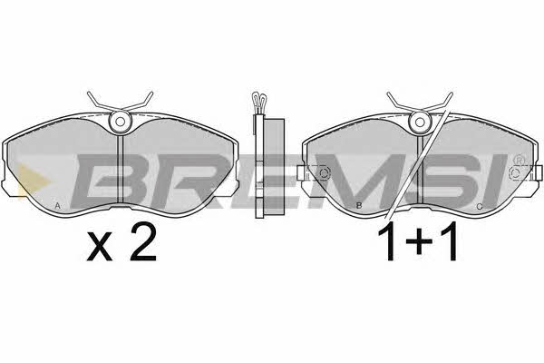 Bremsi BP2426 Brake Pad Set, disc brake BP2426