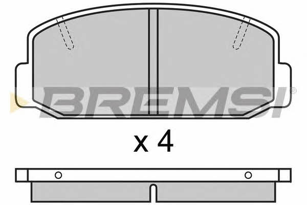 Bremsi BP2223 Brake Pad Set, disc brake BP2223