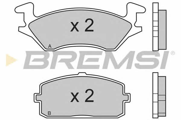 Bremsi BP2324 Brake Pad Set, disc brake BP2324