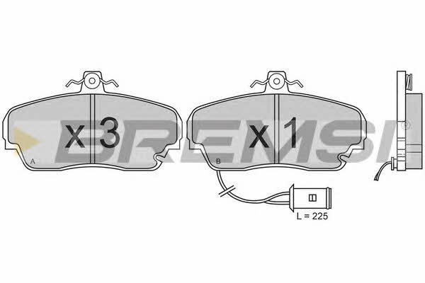 Bremsi BP2394 Brake Pad Set, disc brake BP2394