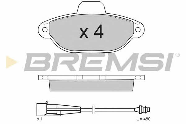 Bremsi BP2626 Brake Pad Set, disc brake BP2626