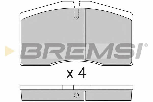 Bremsi BP2766 Brake Pad Set, disc brake BP2766