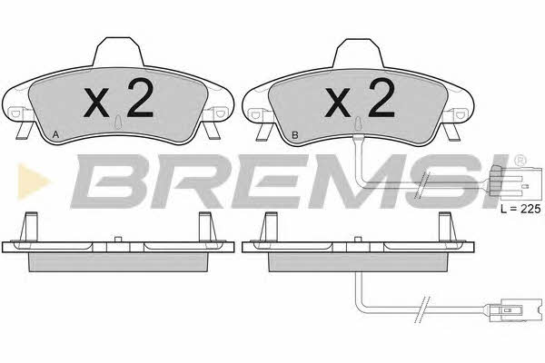 Bremsi BP2932 Brake Pad Set, disc brake BP2932