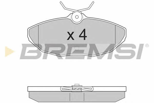 Bremsi BP2934 Brake Pad Set, disc brake BP2934