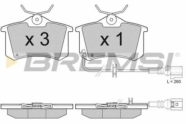 Bremsi BP3005 Brake Pad Set, disc brake BP3005