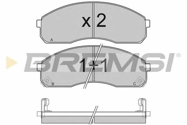Bremsi BP3039 Brake Pad Set, disc brake BP3039