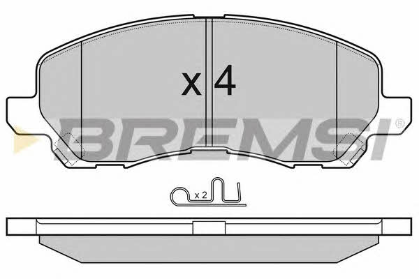 Bremsi BP3080 Brake Pad Set, disc brake BP3080