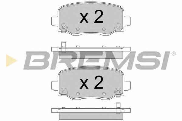 Bremsi BP3604 Brake Pad Set, disc brake BP3604