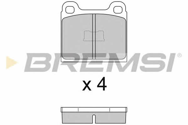 Bremsi BP2054 Brake Pad Set, disc brake BP2054