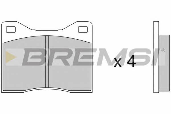 Bremsi BP2043 Brake Pad Set, disc brake BP2043