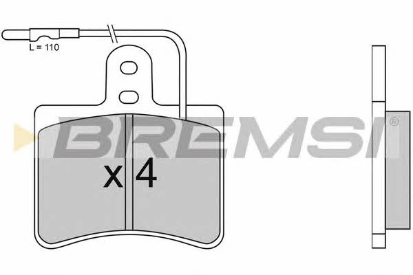 Bremsi BP2086 Brake Pad Set, disc brake BP2086
