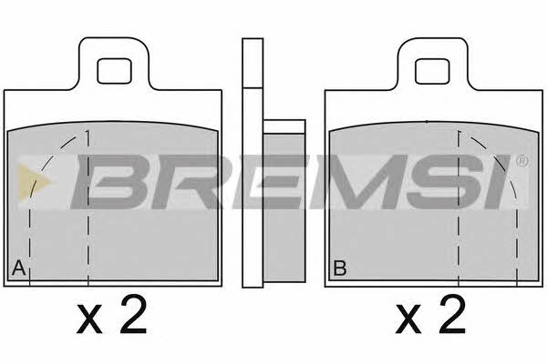 Bremsi BP2089 Brake Pad Set, disc brake BP2089
