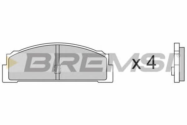 Bremsi BP2003 Brake Pad Set, disc brake BP2003