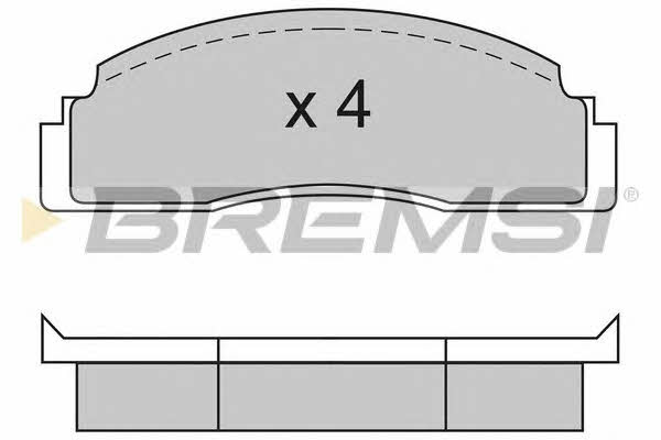 Bremsi BP2104 Brake Pad Set, disc brake BP2104