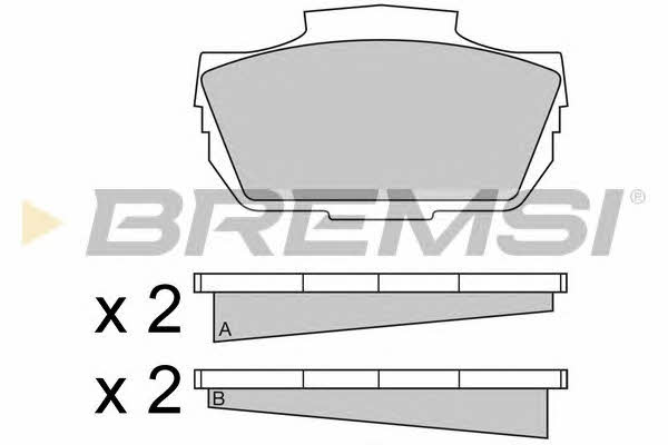 Bremsi BP2030 Brake Pad Set, disc brake BP2030