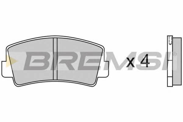 Bremsi BP2075 Brake Pad Set, disc brake BP2075