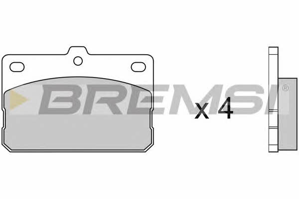 Bremsi BP2079 Brake Pad Set, disc brake BP2079