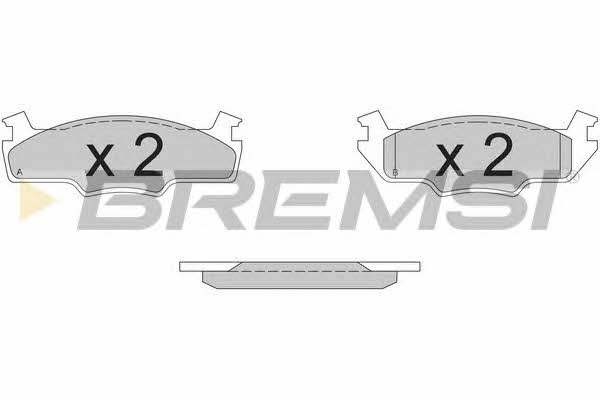 Bremsi BP2162 Brake Pad Set, disc brake BP2162