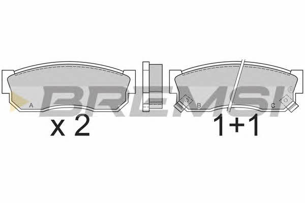 Bremsi BP2388 Brake Pad Set, disc brake BP2388