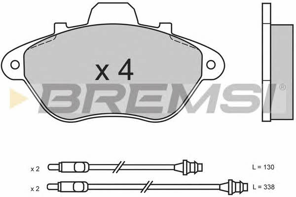 Bremsi BP2465 Brake Pad Set, disc brake BP2465