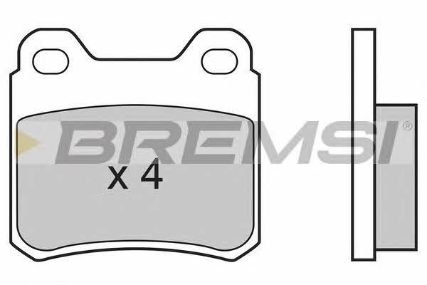 Bremsi BP2507 Brake Pad Set, disc brake BP2507