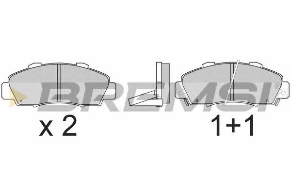 Bremsi BP2543 Brake Pad Set, disc brake BP2543
