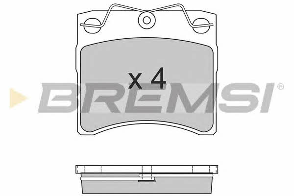 Bremsi BP2554 Brake Pad Set, disc brake BP2554