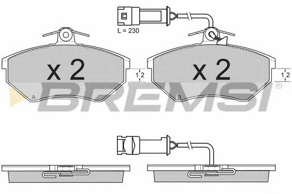 Bremsi BP2637 Brake Pad Set, disc brake BP2637
