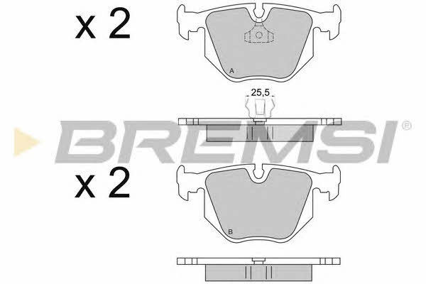 Bremsi BP2652 Brake Pad Set, disc brake BP2652