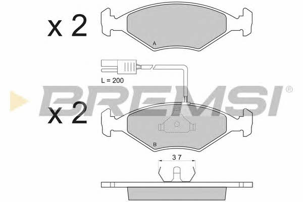 Bremsi BP2823 Brake Pad Set, disc brake BP2823