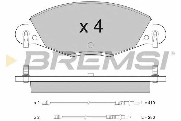 Bremsi BP2937 Brake Pad Set, disc brake BP2937