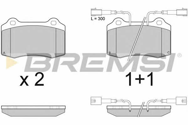 Bremsi BP2979 Brake Pad Set, disc brake BP2979