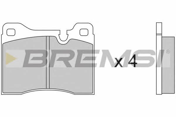 Bremsi BP2125 Brake Pad Set, disc brake BP2125
