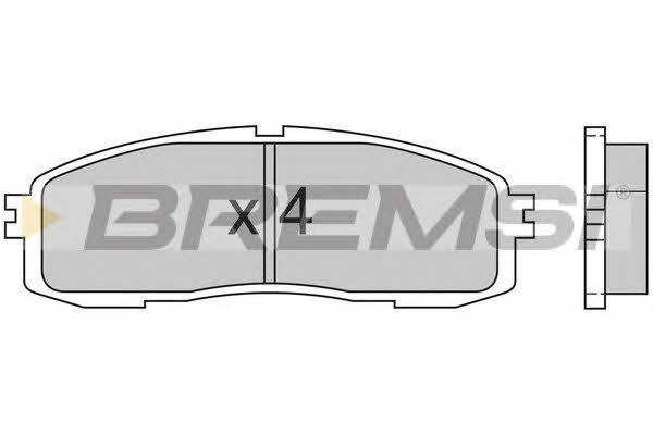Bremsi BP2362 Brake Pad Set, disc brake BP2362