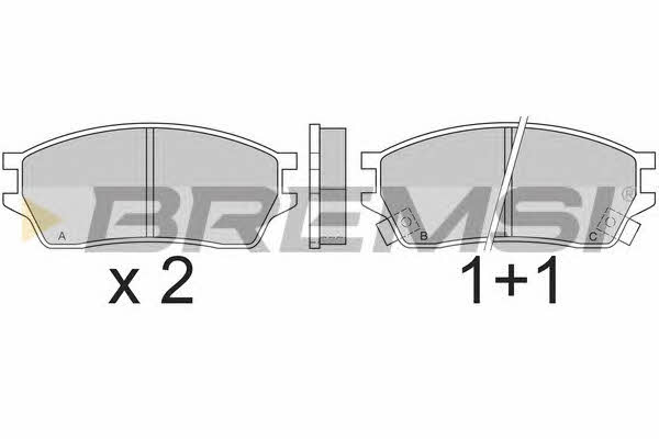 Bremsi BP2392 Brake Pad Set, disc brake BP2392