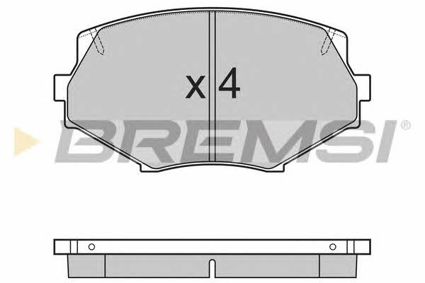 Bremsi BP2760 Brake Pad Set, disc brake BP2760