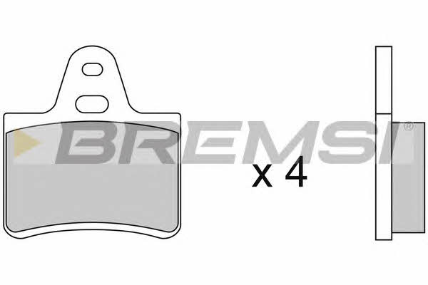 Bremsi BP2087 Brake Pad Set, disc brake BP2087