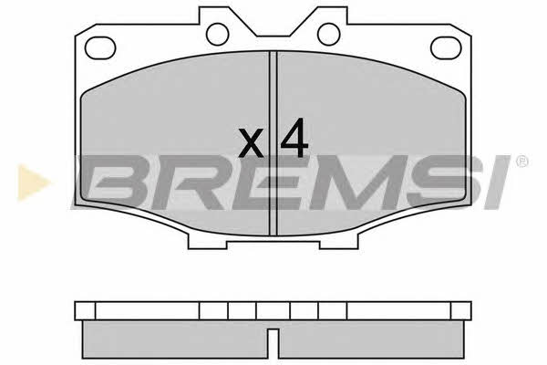 Bremsi BP2242 Brake Pad Set, disc brake BP2242