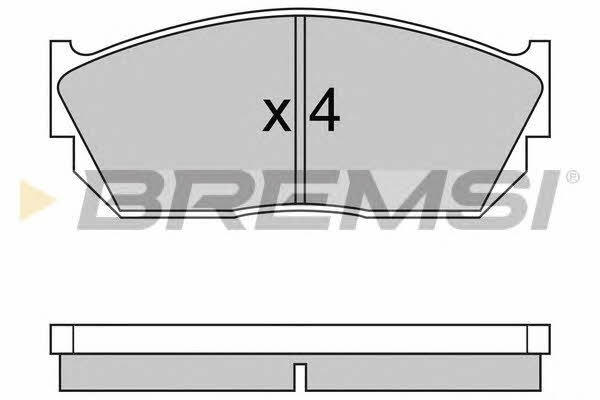 Bremsi BP2245 Brake Pad Set, disc brake BP2245