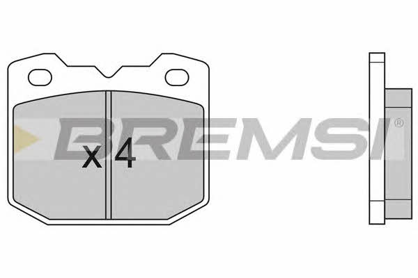 Bremsi BP2318 Brake Pad Set, disc brake BP2318