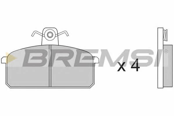 Bremsi BP2151 Brake Pad Set, disc brake BP2151