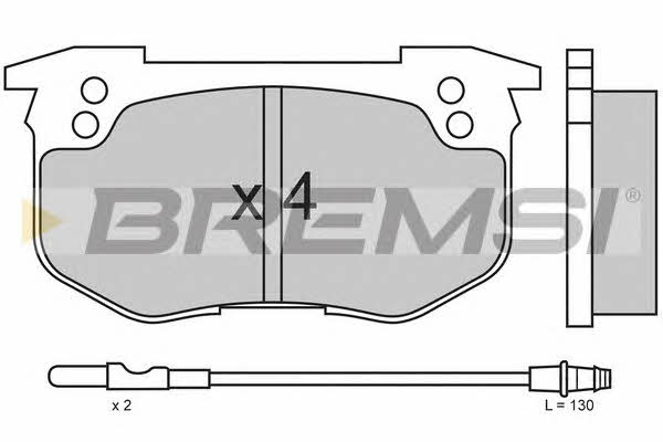 Bremsi BP2160 Brake Pad Set, disc brake BP2160