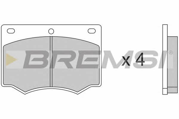 Bremsi BP2169 Brake Pad Set, disc brake BP2169